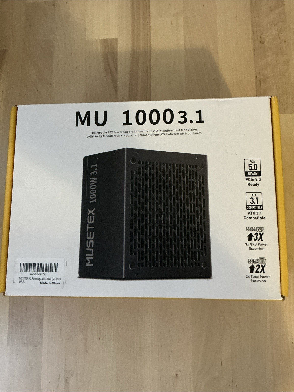 MUSETEX PC Power Supply 1000W 3.1 Full Modular ATX Power Supply