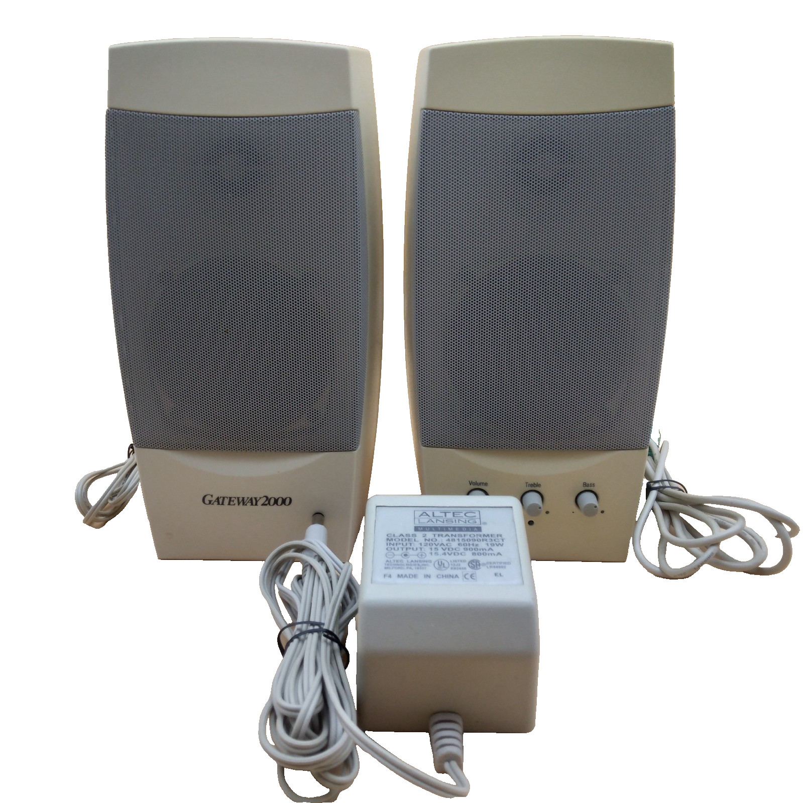 Vtg Gateway 2000 Altec Lansing ACS41 Multimedia Computer Speakers Power Adapter