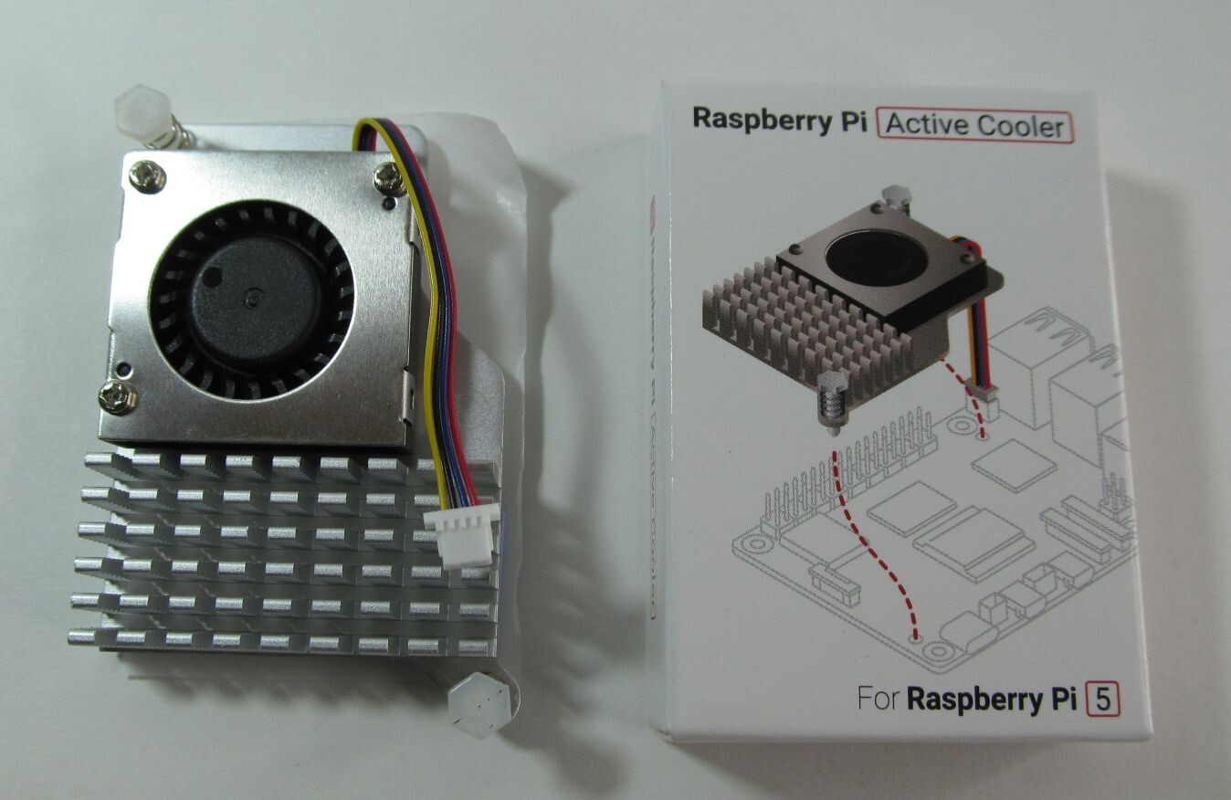 NEW OFFICIAL RASPBERRY SC1148 PI 5 ACTIVE COOLER ALUMINUM HEATSINK COOLING FAN