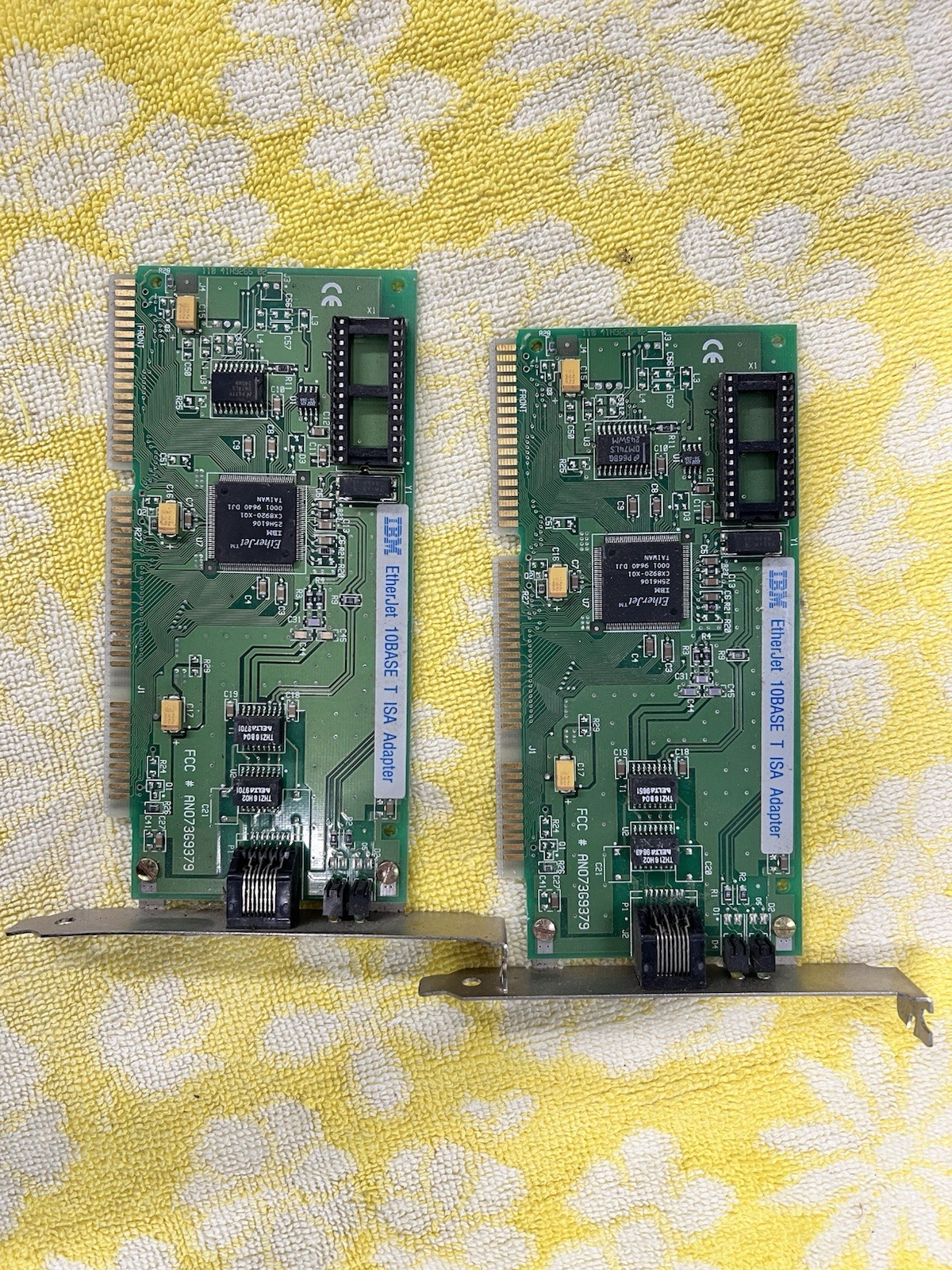 IBM EtherJet 10BASE-T ISA Ethernet Network Card 73G9378 Vintage PC NIC