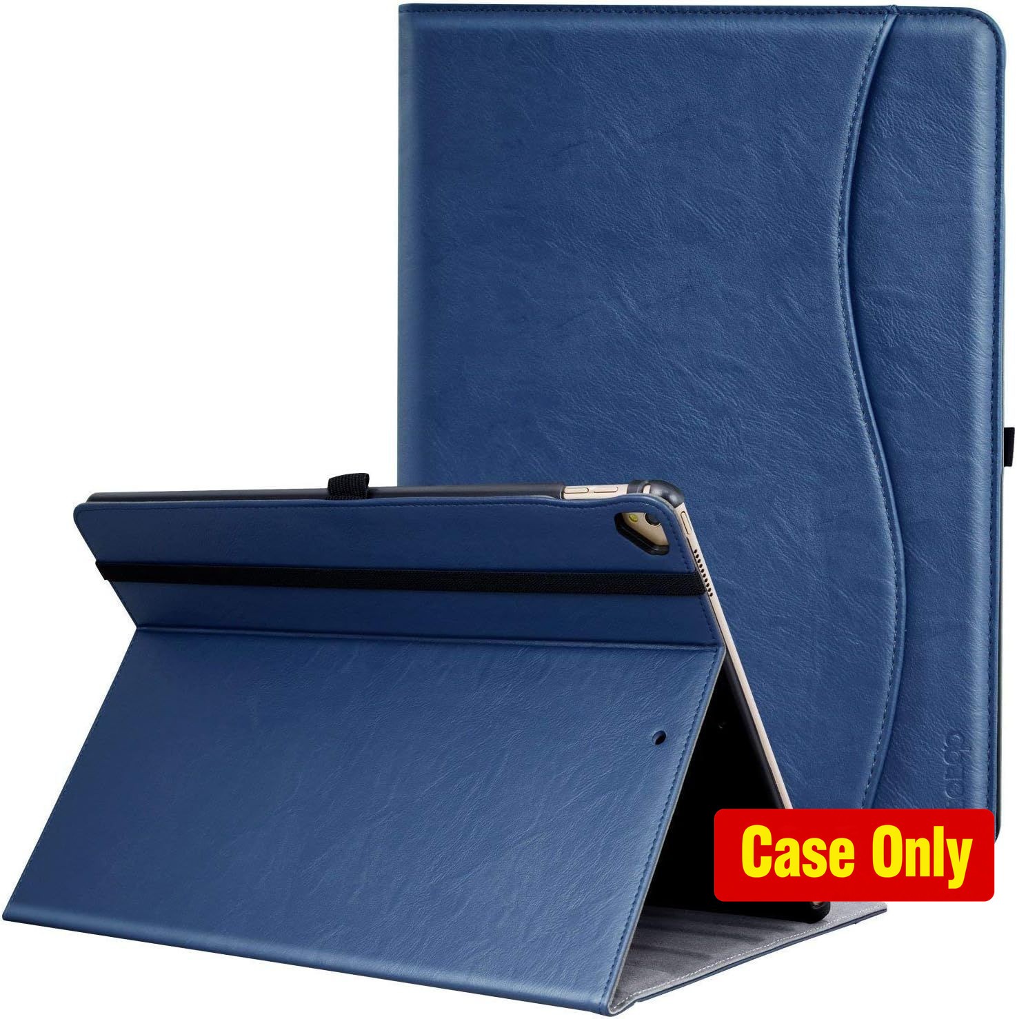 Case for iPad Pro 12.9 Inch 2017/2015, Premium Leather Folding Stand with Auto W