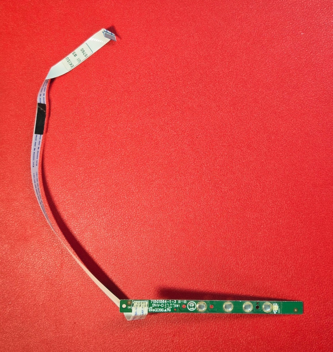 Dell E177FPC E178FPc Power Button Board LED 715G1564-1-3 w/ Ribbon Cable