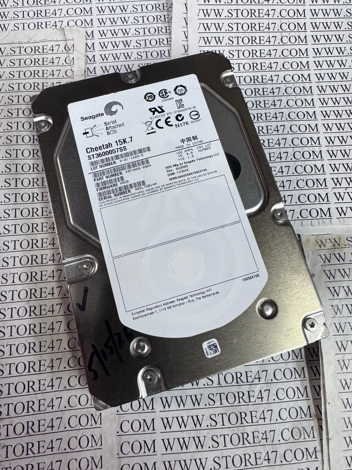 DELL SEAGATE CHEETAH 15k RPM 600gb ST3600057SS  9Fn066-080 SAS  SERVER DRIVE