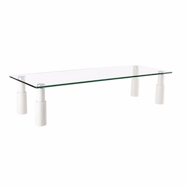 LCD LED COMPUTER MONITOR TABLE RISER ADJUSTABLE LEGS SHELF SPACE SAVER LAPTOP