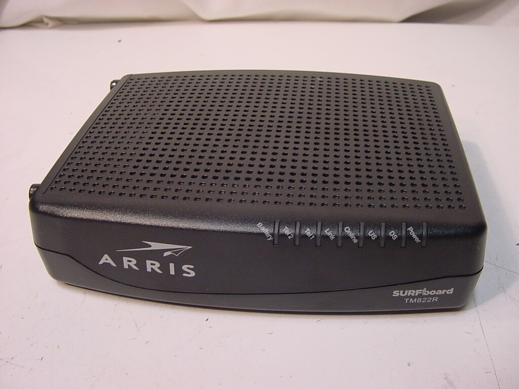 ARRIS SURFBOARD XFINITY INTERNET & VOICE MODEM TM822R - NO POWER CORD INCLUDED