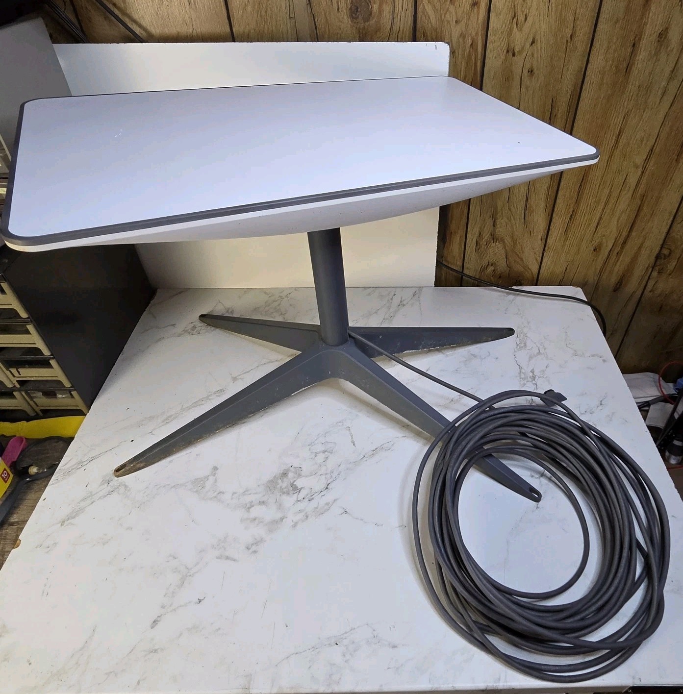 Starlink Gen 2 UTA-212 Rectangular Dish w/ Long Cable Stand Parts Repair AS-IS