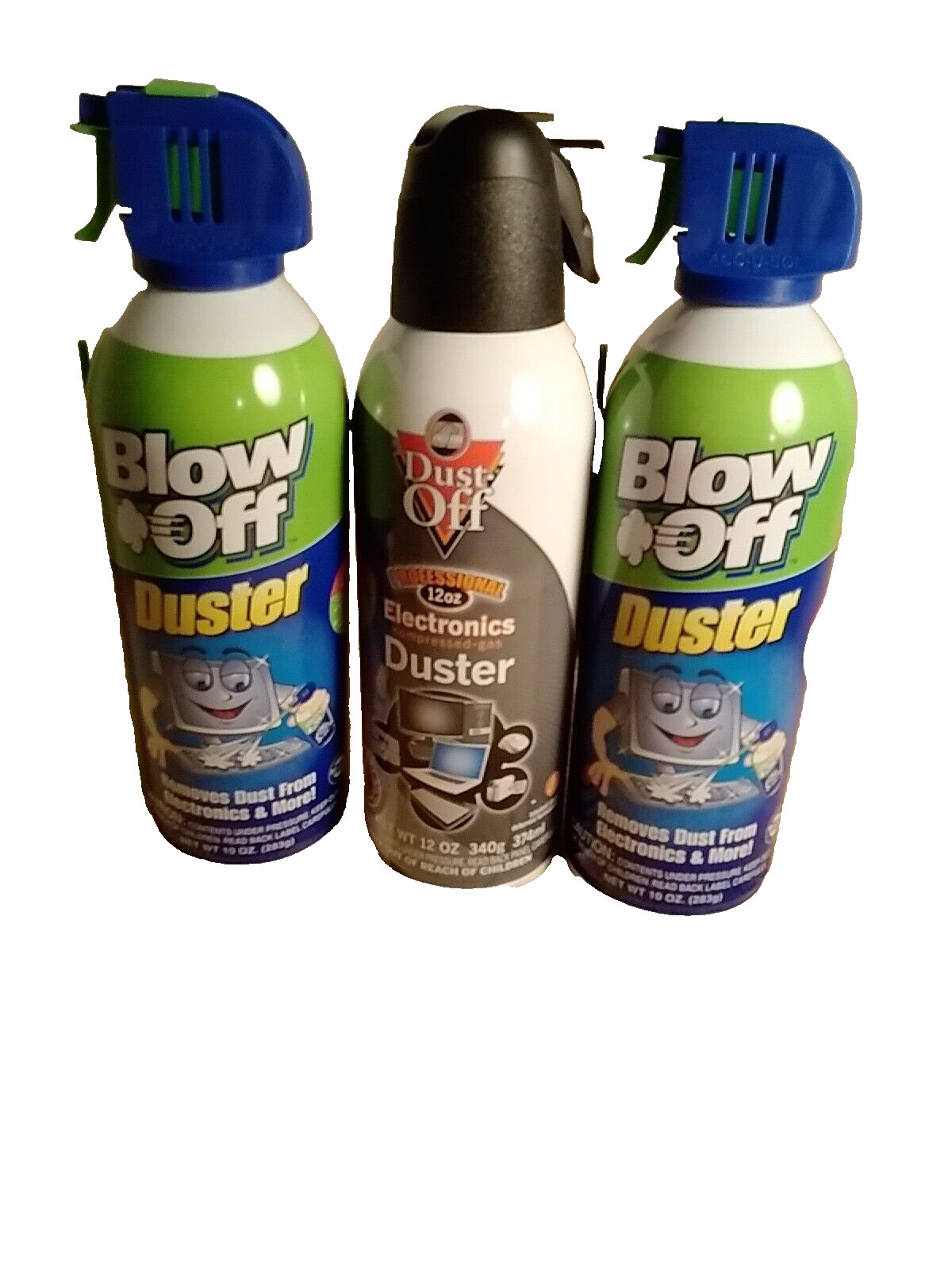 New  (3) -10 Oz  Dust Off & Blow Off  Air In The Can
