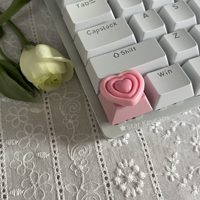 Kawaii Artisan Resin Keycap Handmade Custom MX Cherry Mechanical Keyboard