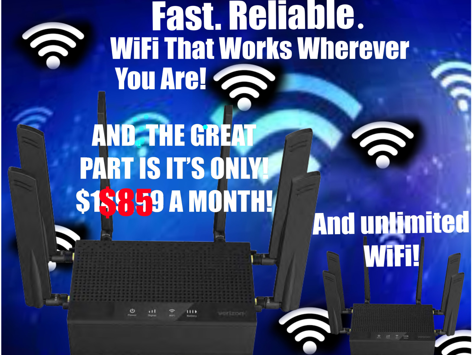 🚀Mobile WiFi Router & 1 Month400mbps+Ultra-Fast Unlimited 4/5G No Throttle 12v