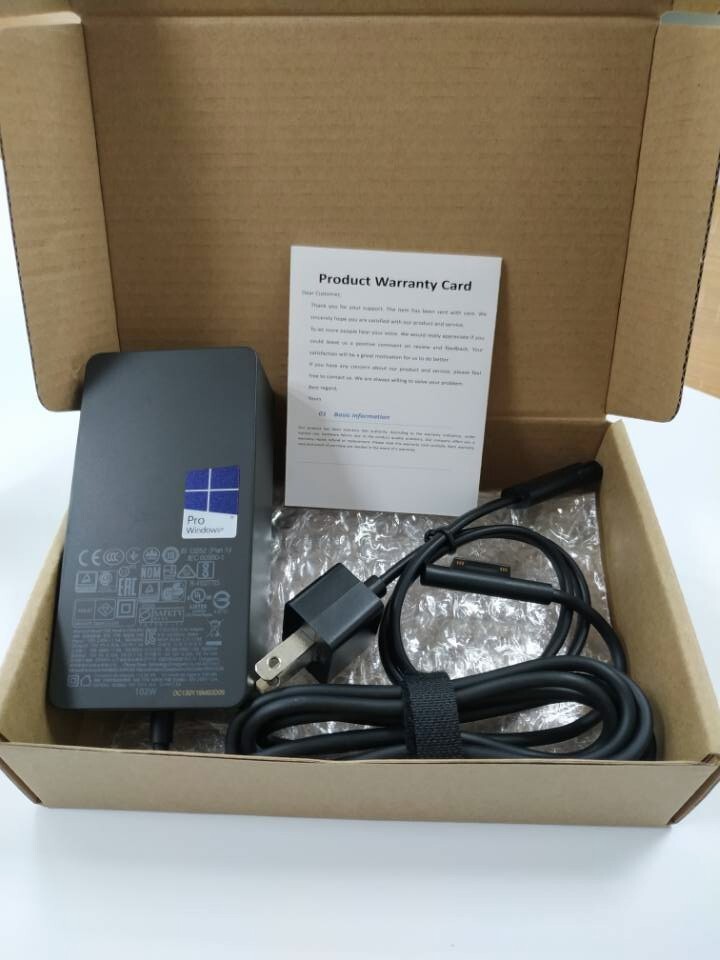 Genuine OEM 44W Microsoft 1800 Surface Pro Charger Surface Pro 3/4/5/6/7 + Cord