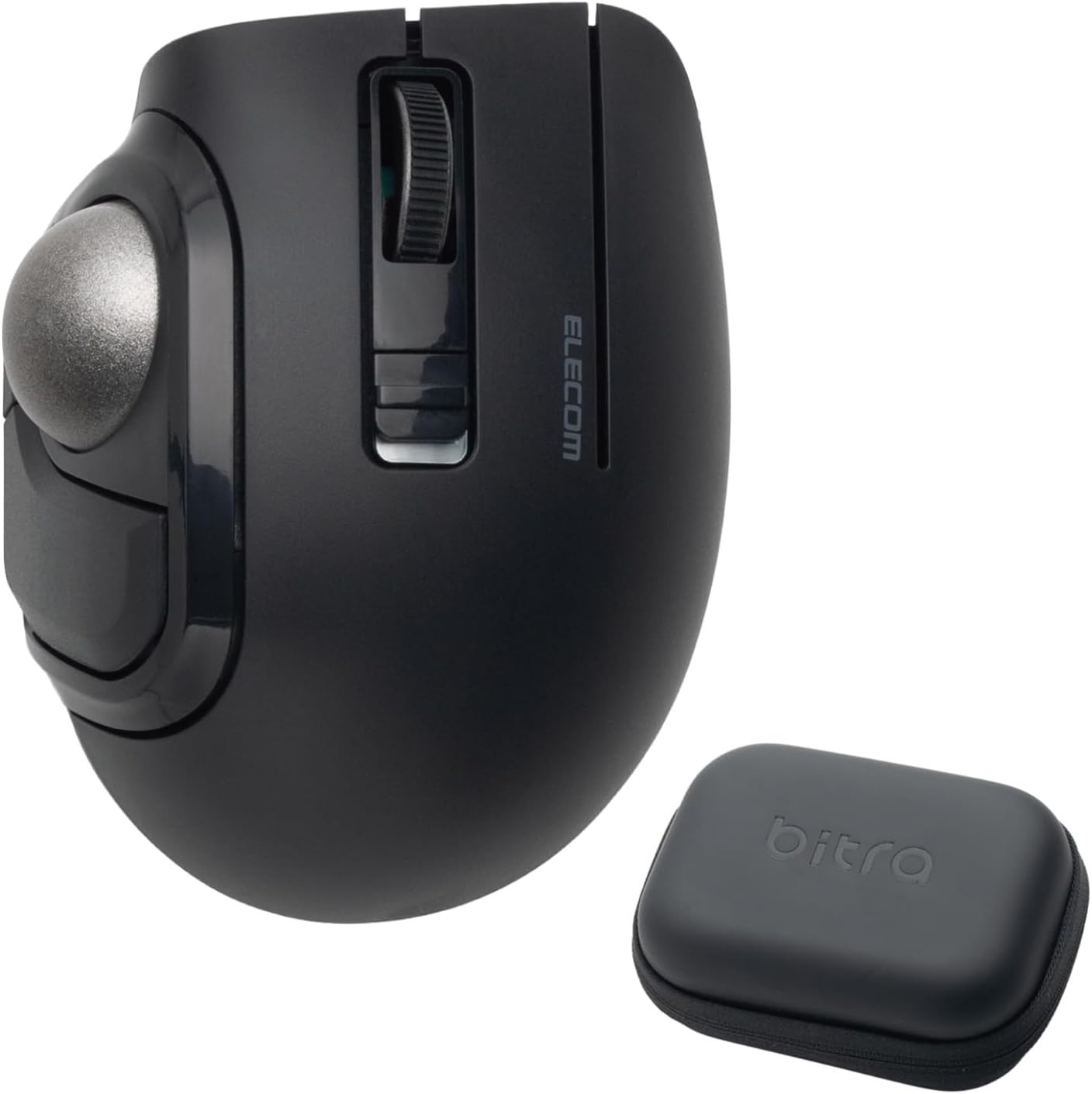 ELECOM bitra Trackball Mouse Bluetooth 5 Buttons Black or White M-MT1MRSABK New