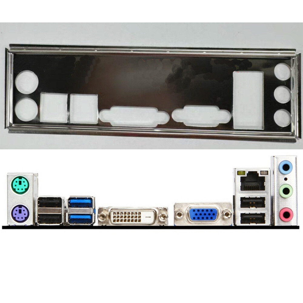 FOR MSI H81M-P33/ B75MA-P45/ B85-IE35 Motherboard Backplane I/O Shield Backplate