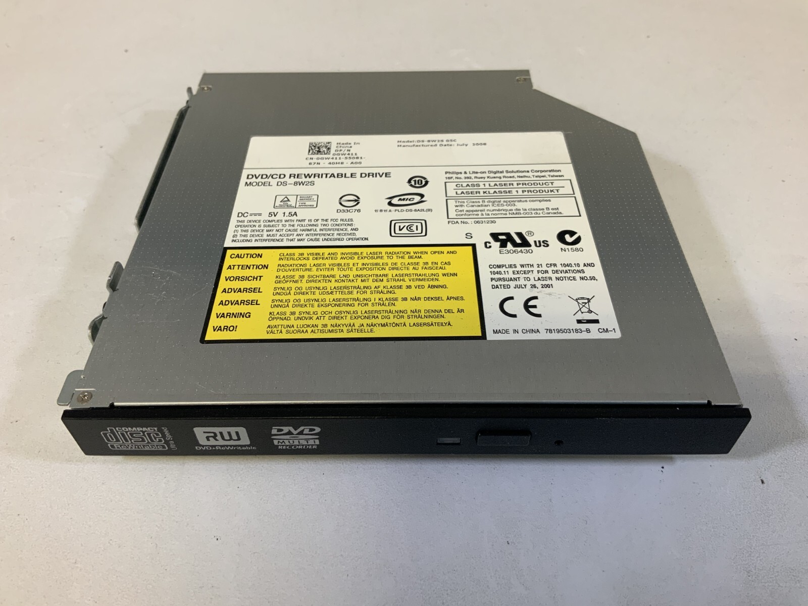 Philips Internal DVD/CD Rewritable Drive DS-8W2S "E5C"