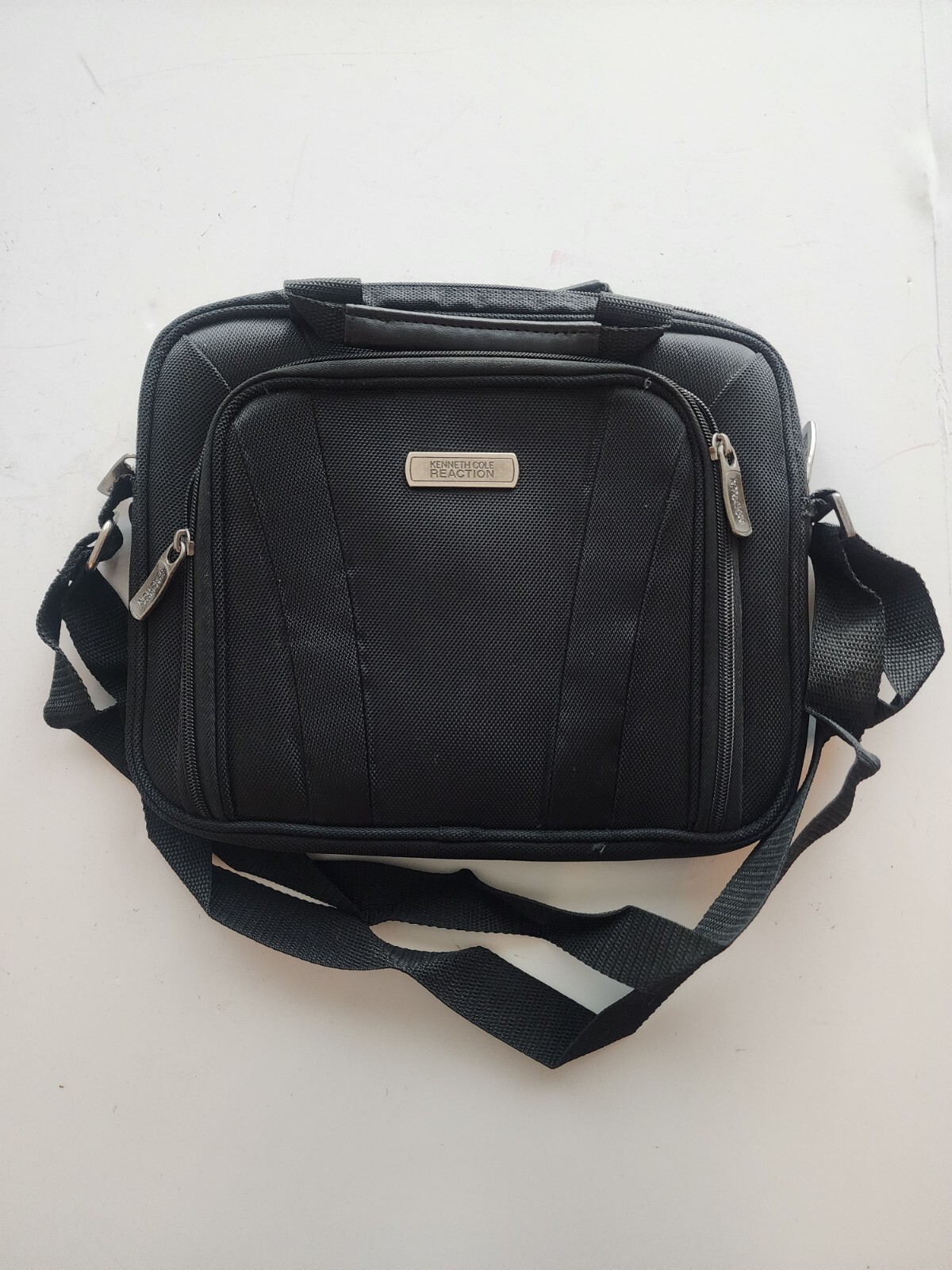 KENNETH COLE REACTION Travel iPad Computer Bag 11.5”x 9.5” Multi Comprtmts STRAP