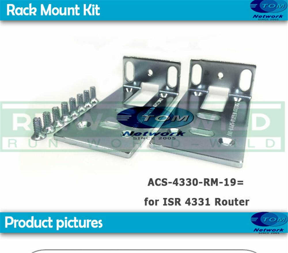 1 pair FOR ACS-4330-RM-19 Rack Mount Bracke For Cisco ISR4331-VSEC/K9 NEW