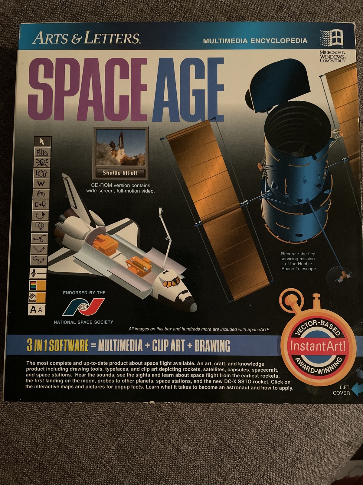 Arts & Letters Space Age (CD-Rom) Multimedia Space Adventure History of Space
