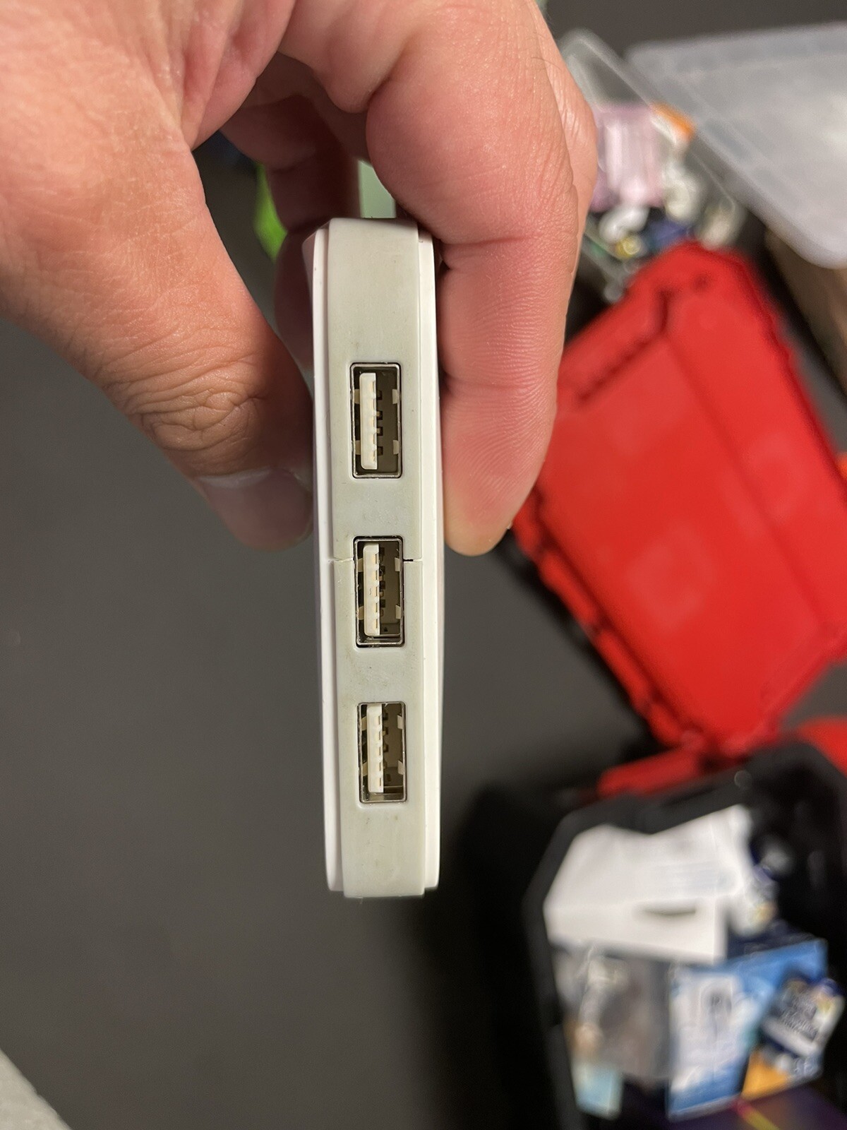 Kanex DualRole Gigabit Ethernet and USB 3.0 3 Port Hub usb3gbit3x Used