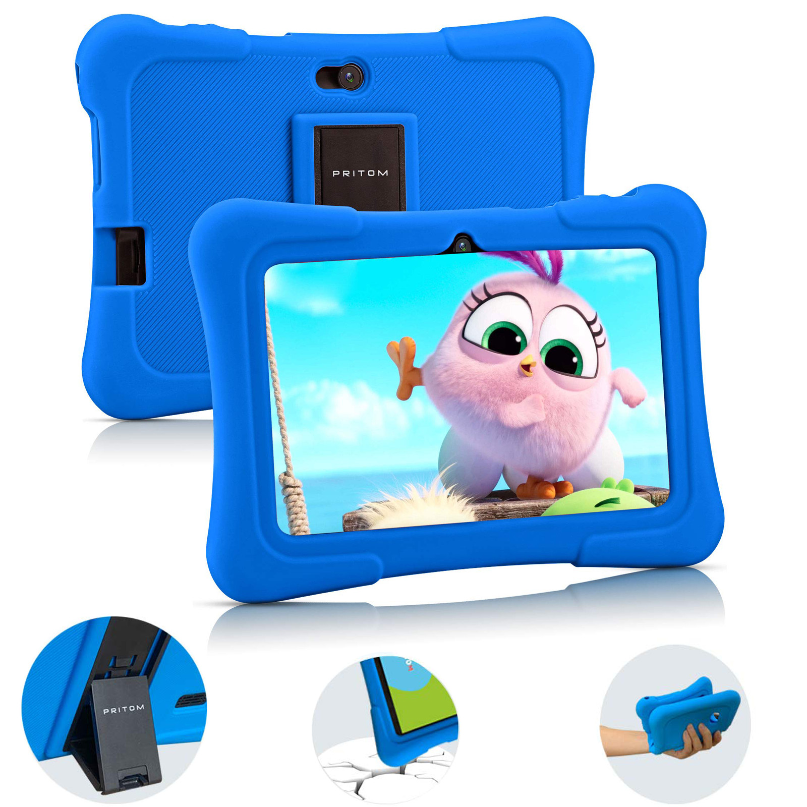 PRITOM Android 7 inch Kids Tablet 32GB Bluetooth WiFi Dual Camera Education PAD