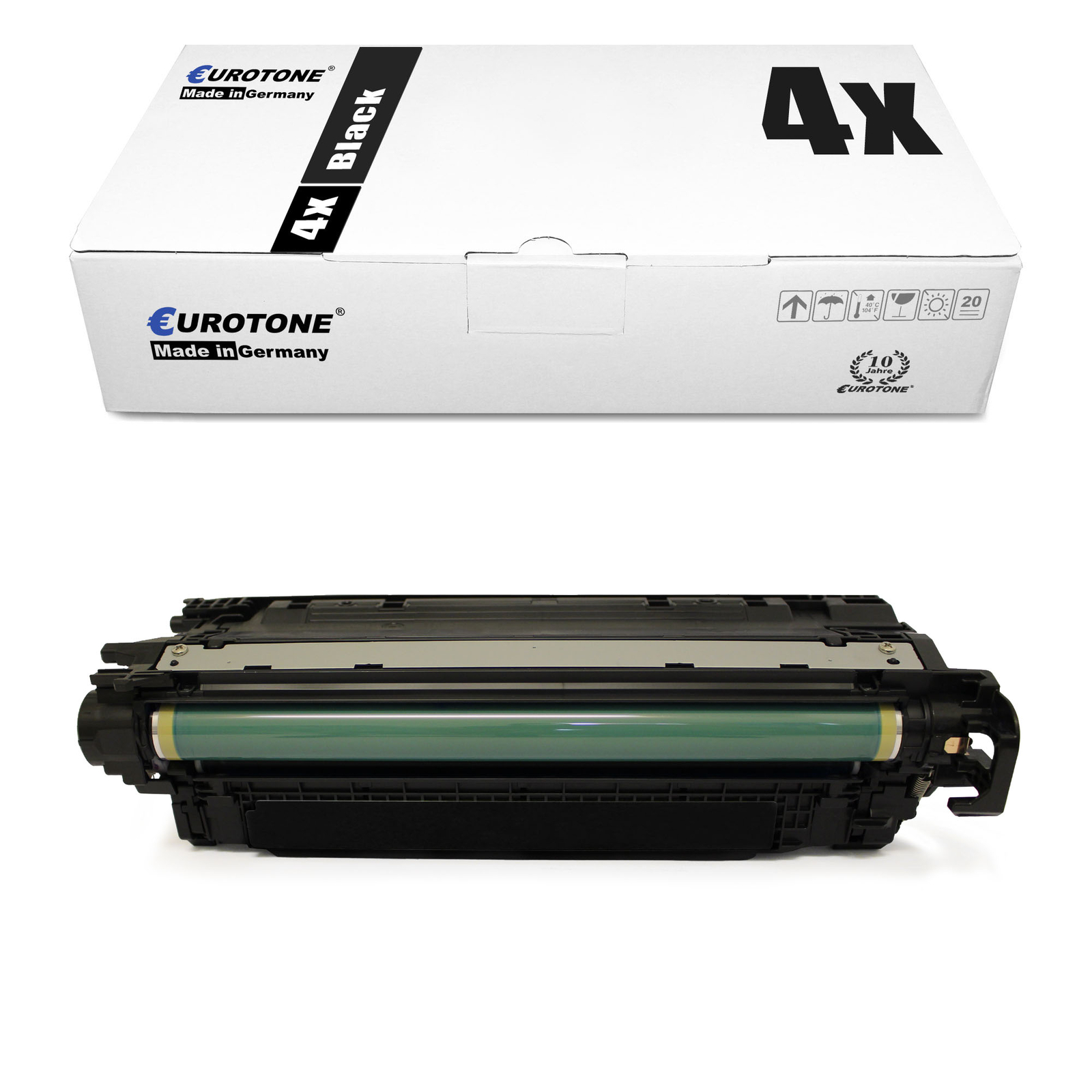 4X Eurotone ECO Cartridge BLACK For HP Color LaserJet Enterprise M-750-N