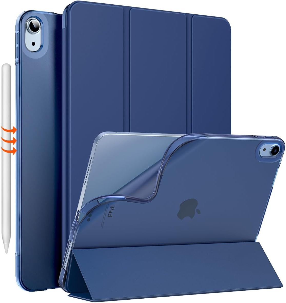 MoKo for iPad Air 5th Generation Case 2022/ 4th Navy Blue