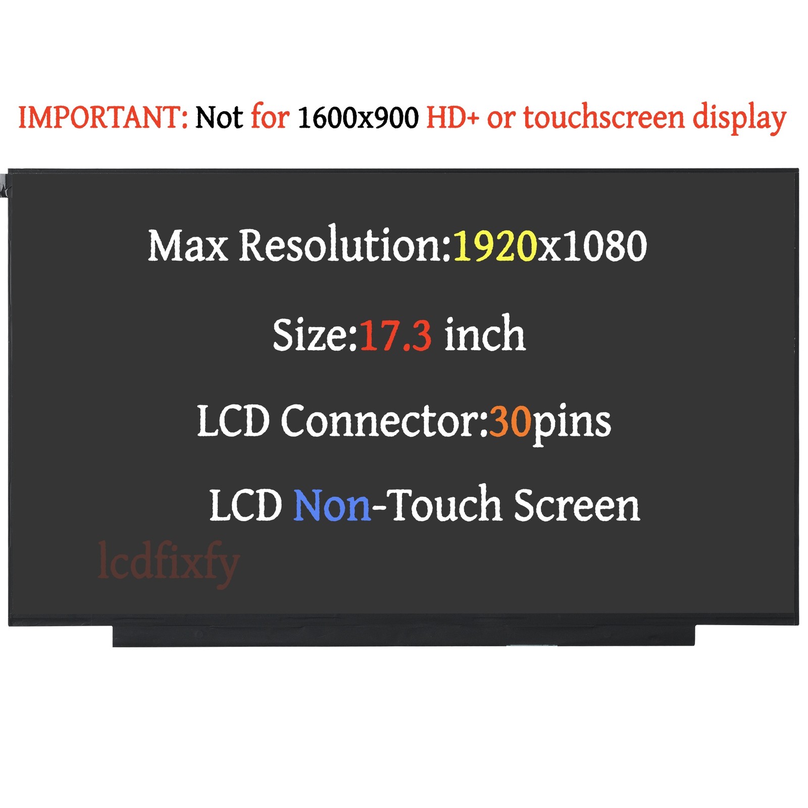 For HP 17Z-CP300 30 Pins FHD Screen Replacement LCD Display