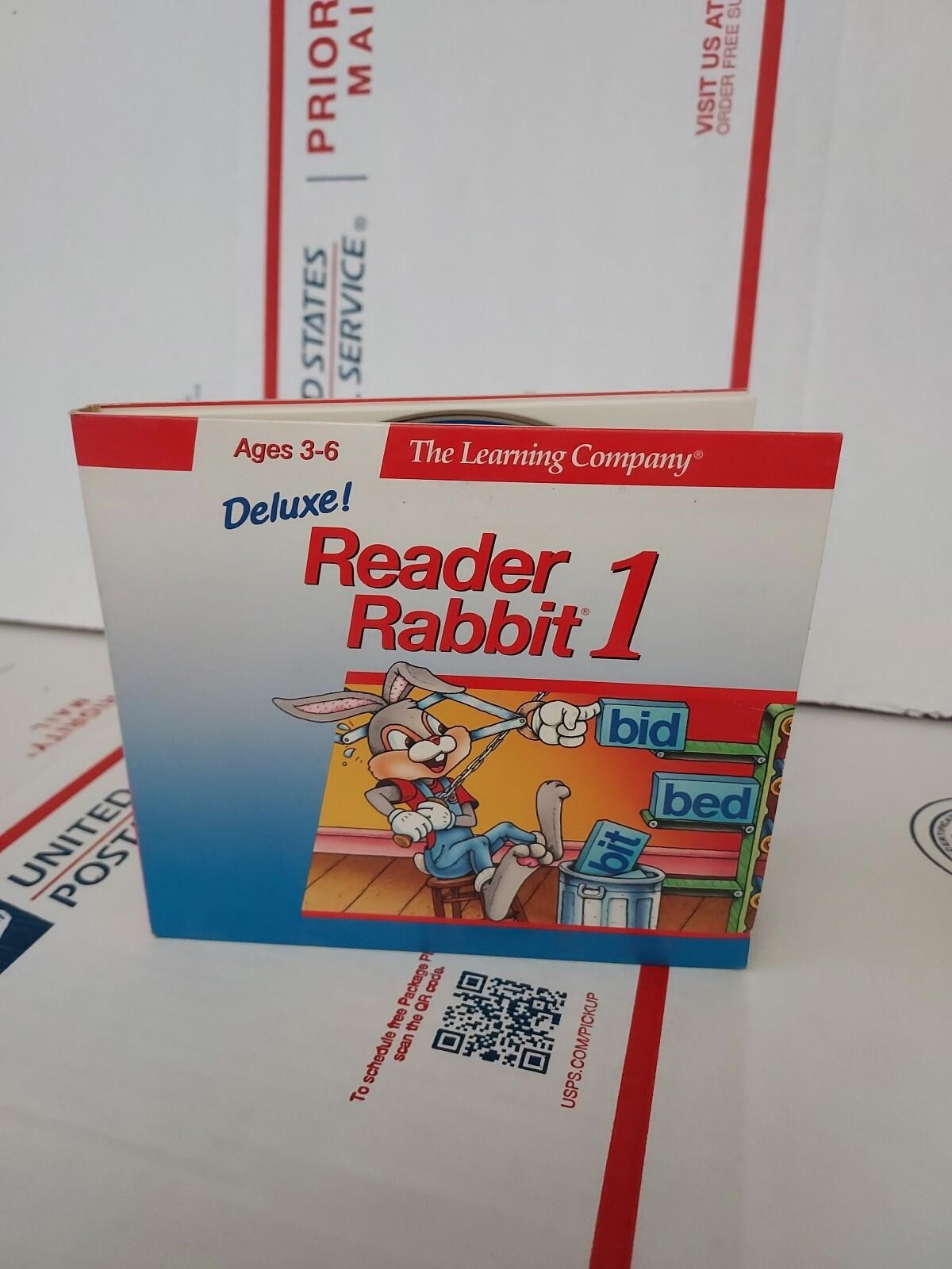 1994 The Learning Company Deluxe Reader Rabbit 1 Ages 3-6 PC CD Windows MAC#213