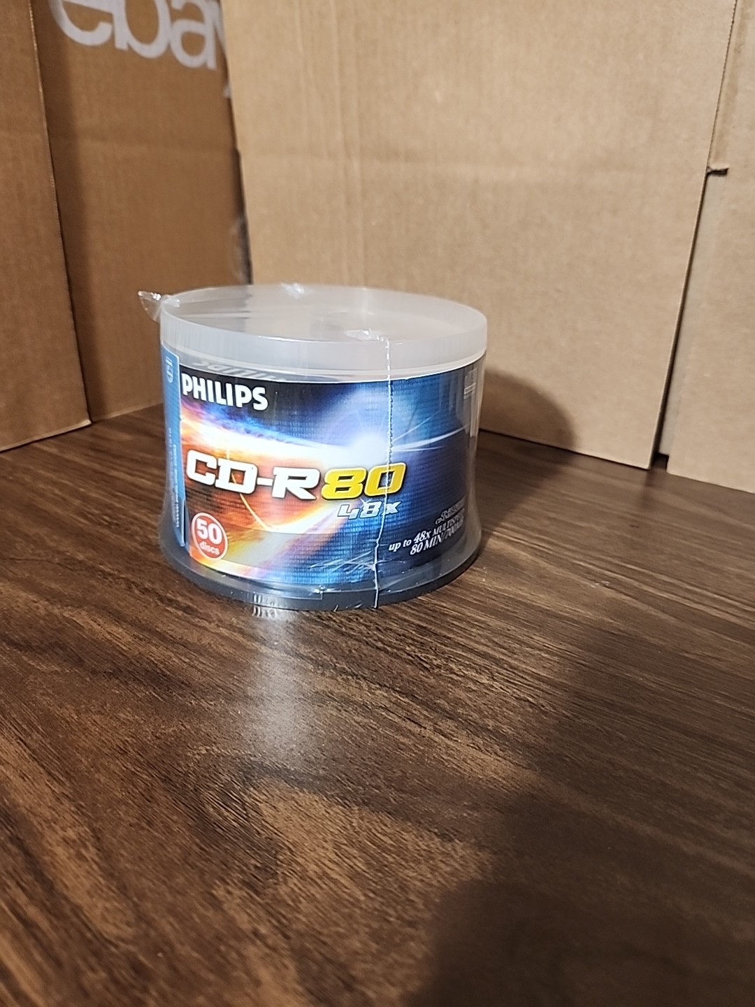 PHILIPS  50 DISCS CD-R80 48X MULTISPEED 80 MIN/700MB New In Package-Free Ship