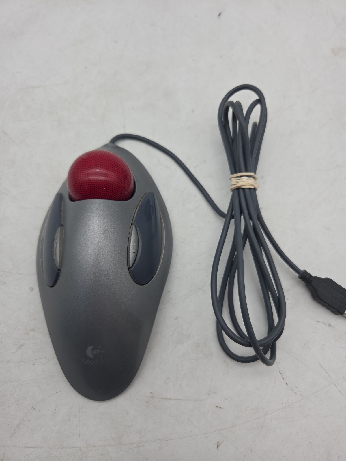 Logitech Ambidextrous Trackman Marble USB T-BC21 Mouse Trackball