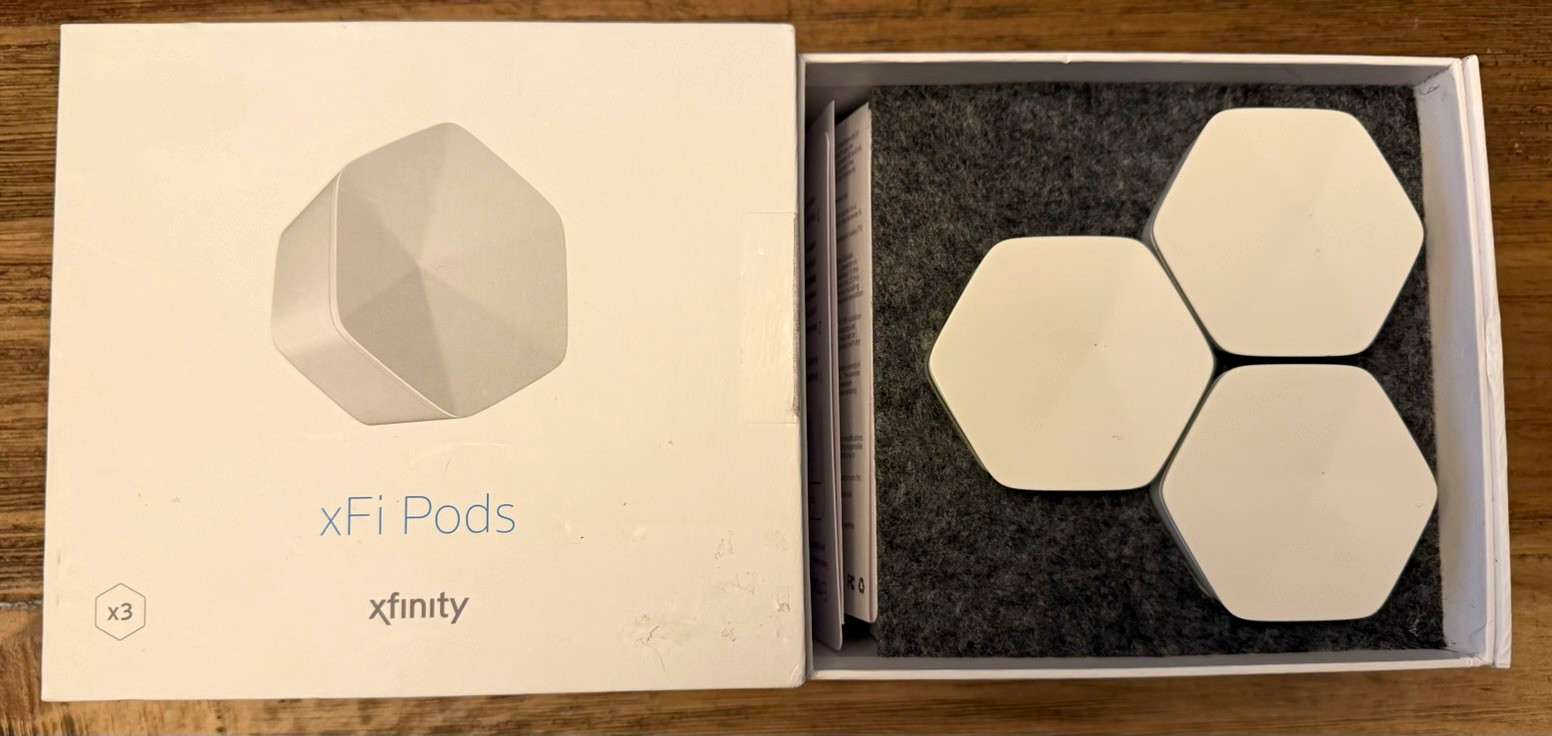 Xfinity xFi Pods Mesh Wi-Fi Extender Pods 3-Pack Wireless, White