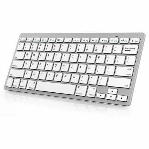 Slim Wireless Bluetooth Keyboard For iMac iPad Android Phone Tablet PC Laptop UK