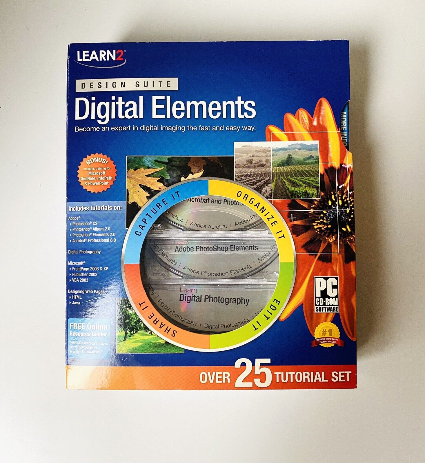 Learn 2 Digital Elements Design Suite Photoshop Adobe Design NEW* Factory Sealed