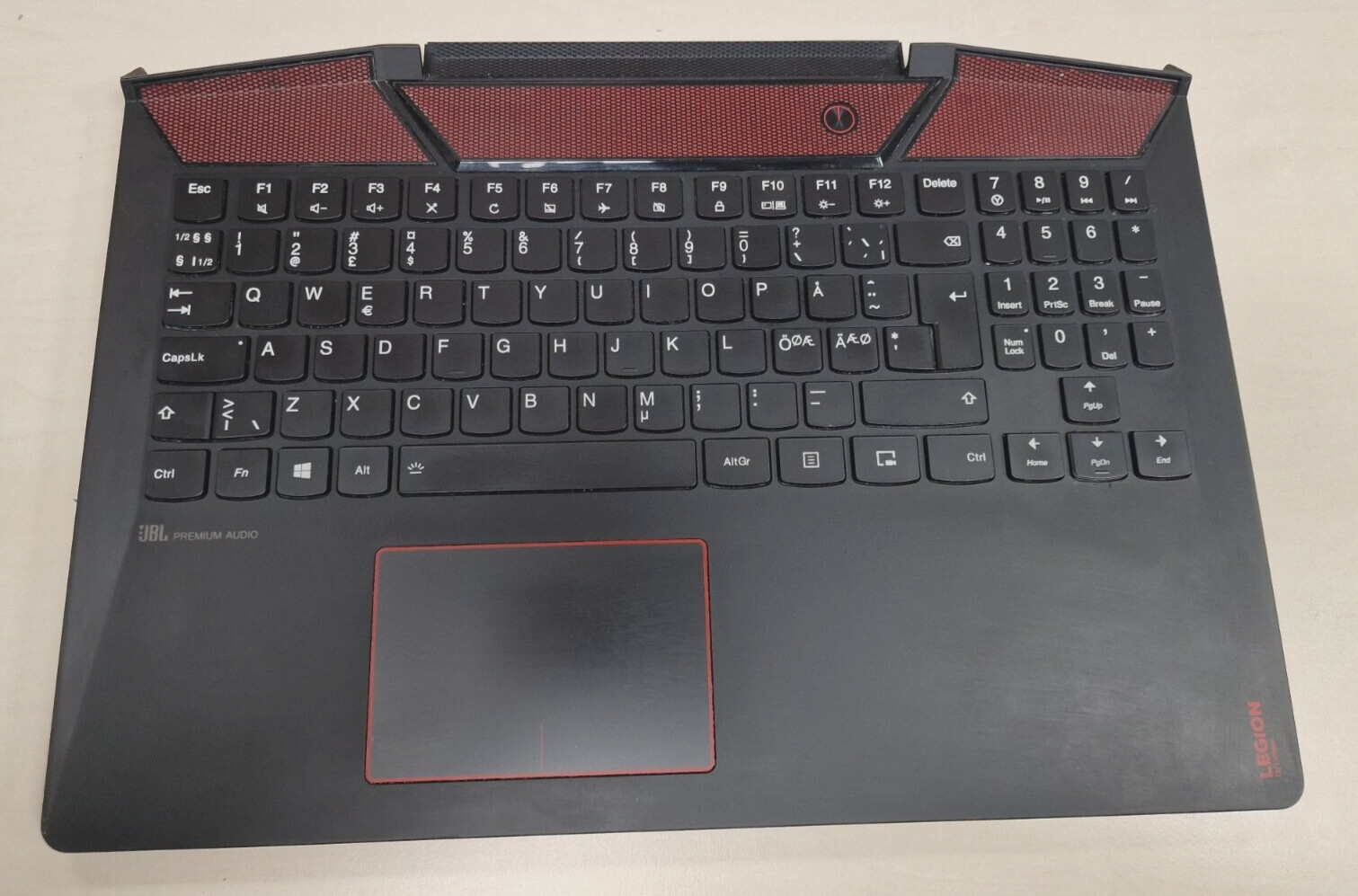Lenovo Legion Y720-15IKB Keyboard Palmrest Touchpad