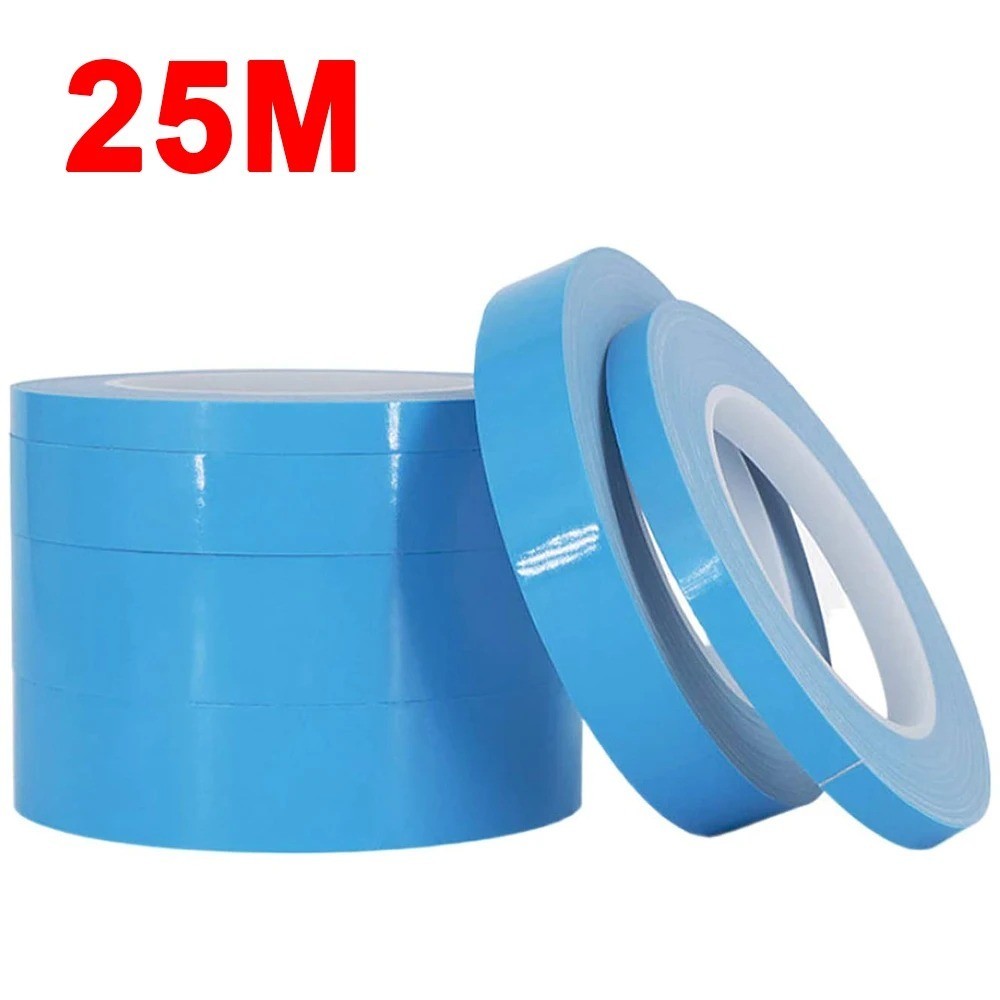 25M Double Sided Thermal Conductive Tape CPU GPU Heatsink Heat Transfer Blue