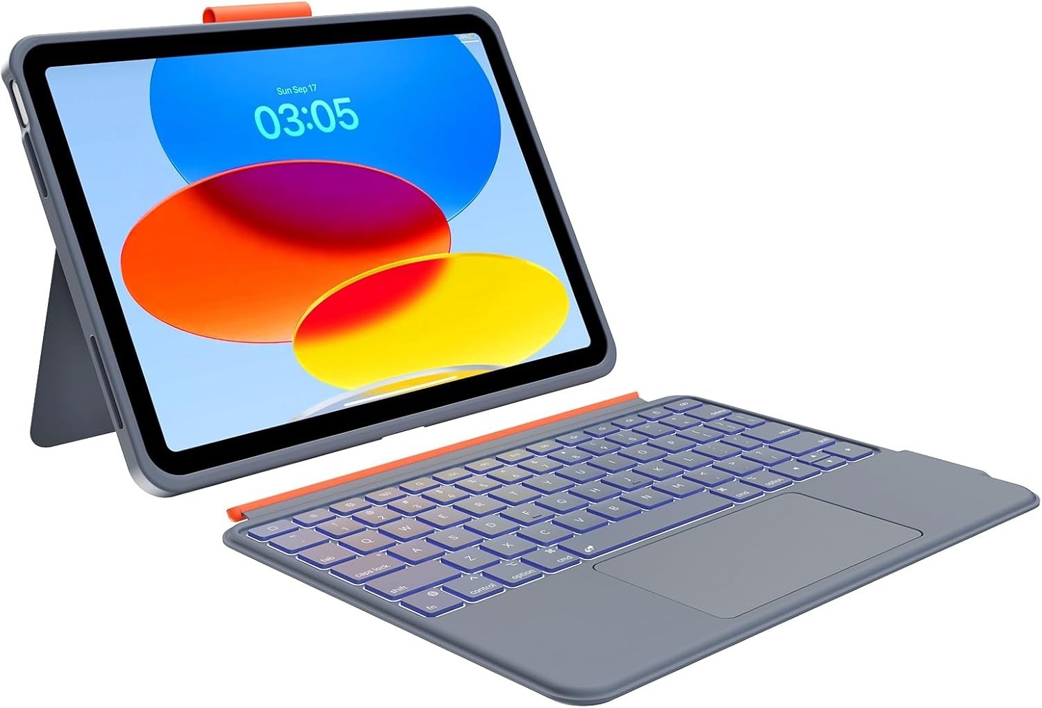 Detachable Magnetic Keyboard Case w/ Trackpad for iPad 10th/11th Gen, Backlit