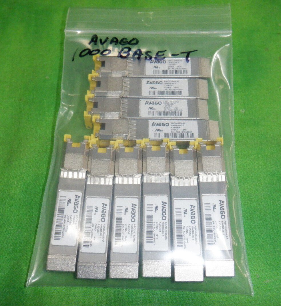 Avago ABCU-5740ARZ 1000BASE-T Transceiver Optical Module  RJ45    LOT OF 10