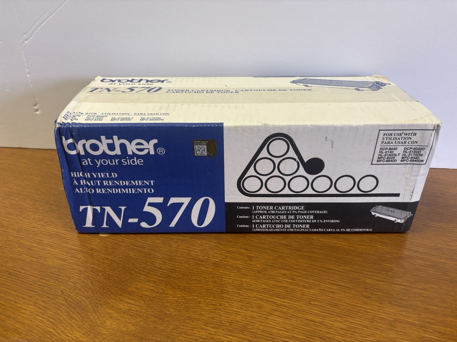 Brother TN-570 High Yield Black Toner Printer Ink Cartridge NEW SEALED