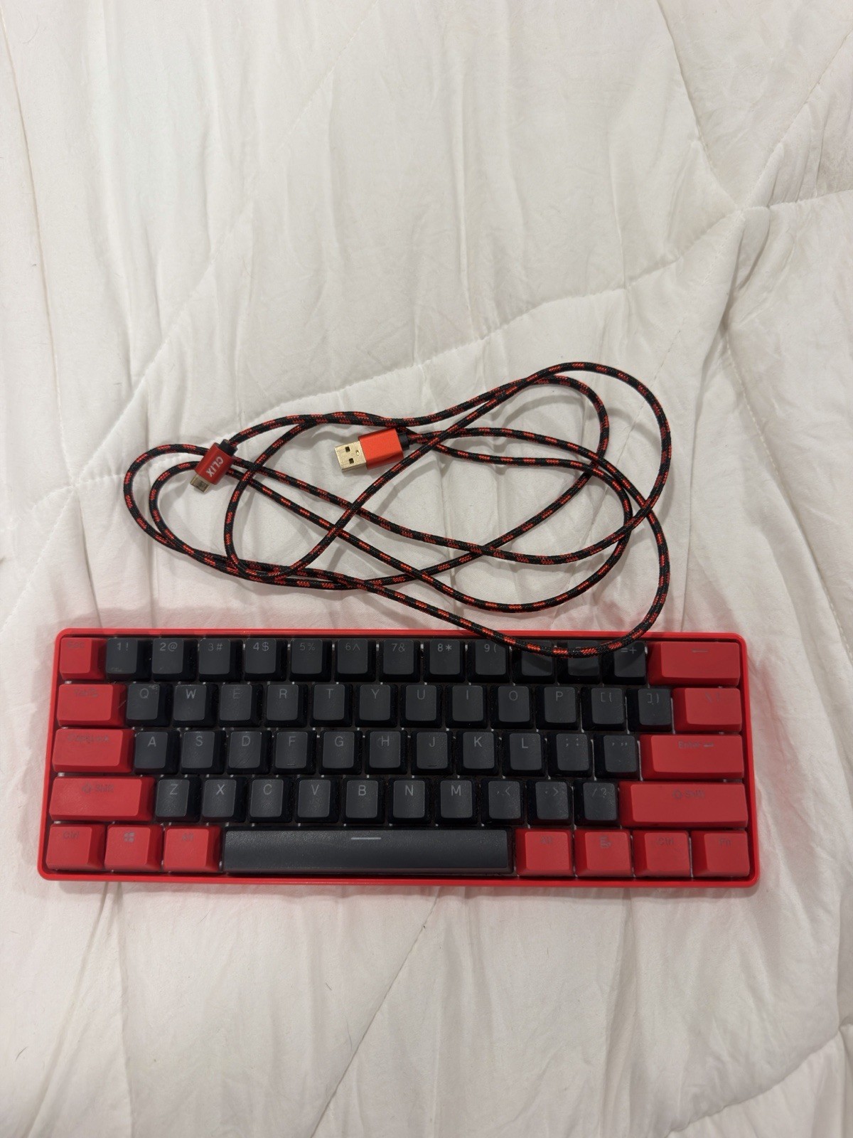 Clix x Matrix Gaming Keyboard Red 60% 