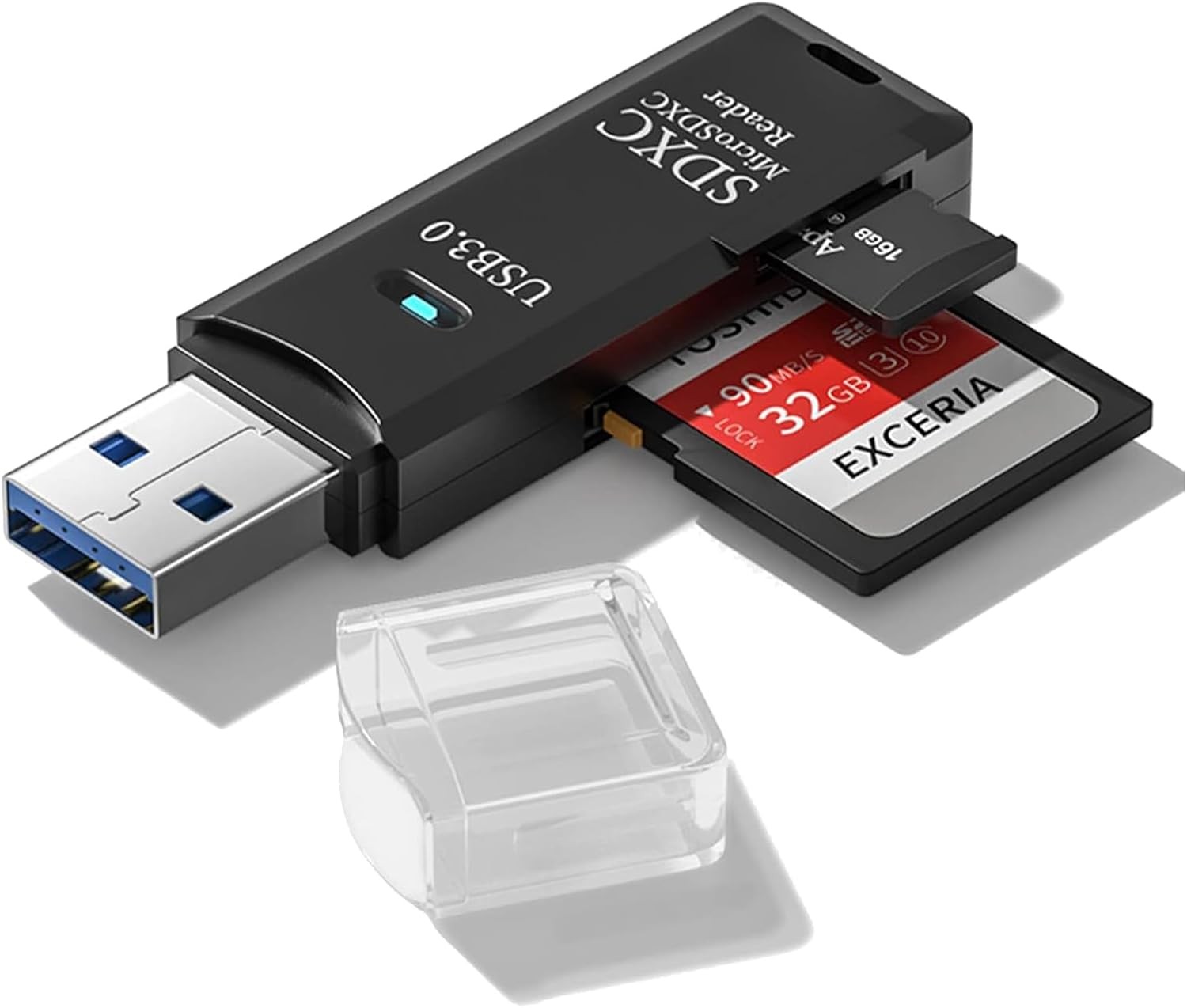 Adaptador USB 3.0/Micro USB 2 en 1 Lector de Tarjetas de Memoria Tipo C/Micro SD