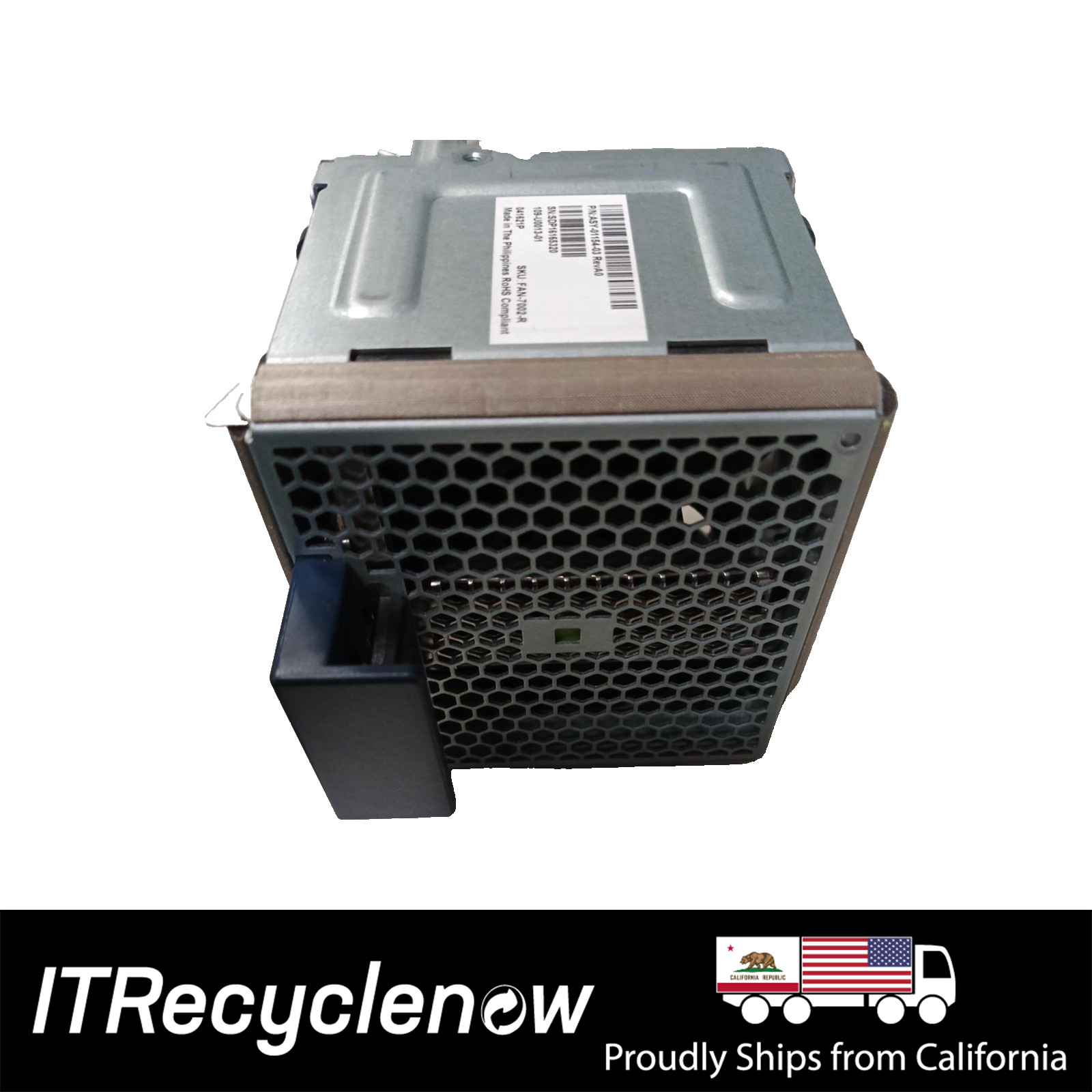 Arista FAN‑7002‑R ASY‑01154‑03 Rear‑to‑Front Hot‑Swappable Fan Module for Arista