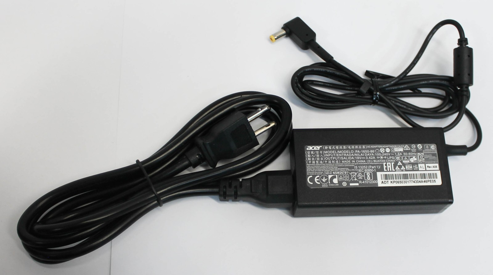 KP.06503.017 ACER AC ADAPTER 65W 19V BLACK A515-52 "GRADE A"