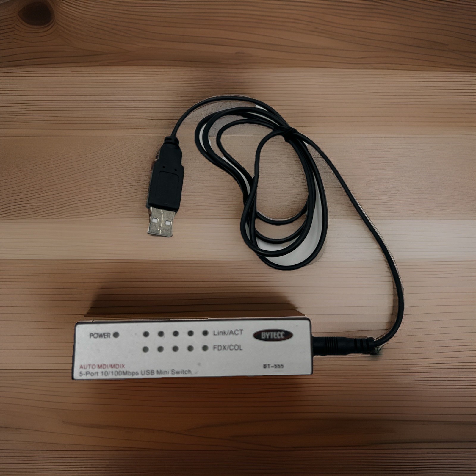 Bytecc - Mini Portable Size 10/100 Mbps USB Mini Switch - Model #BT-555