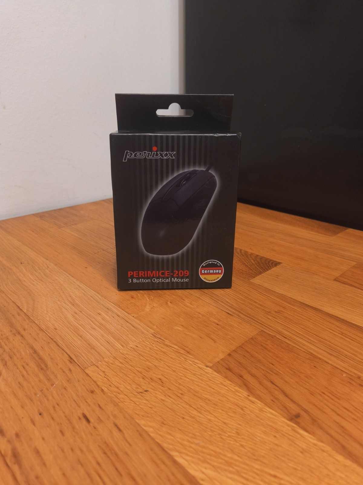 Perixx Perimice-209 P, Wired PS2 Mouse with 1000 DPI Resolution, Black, German