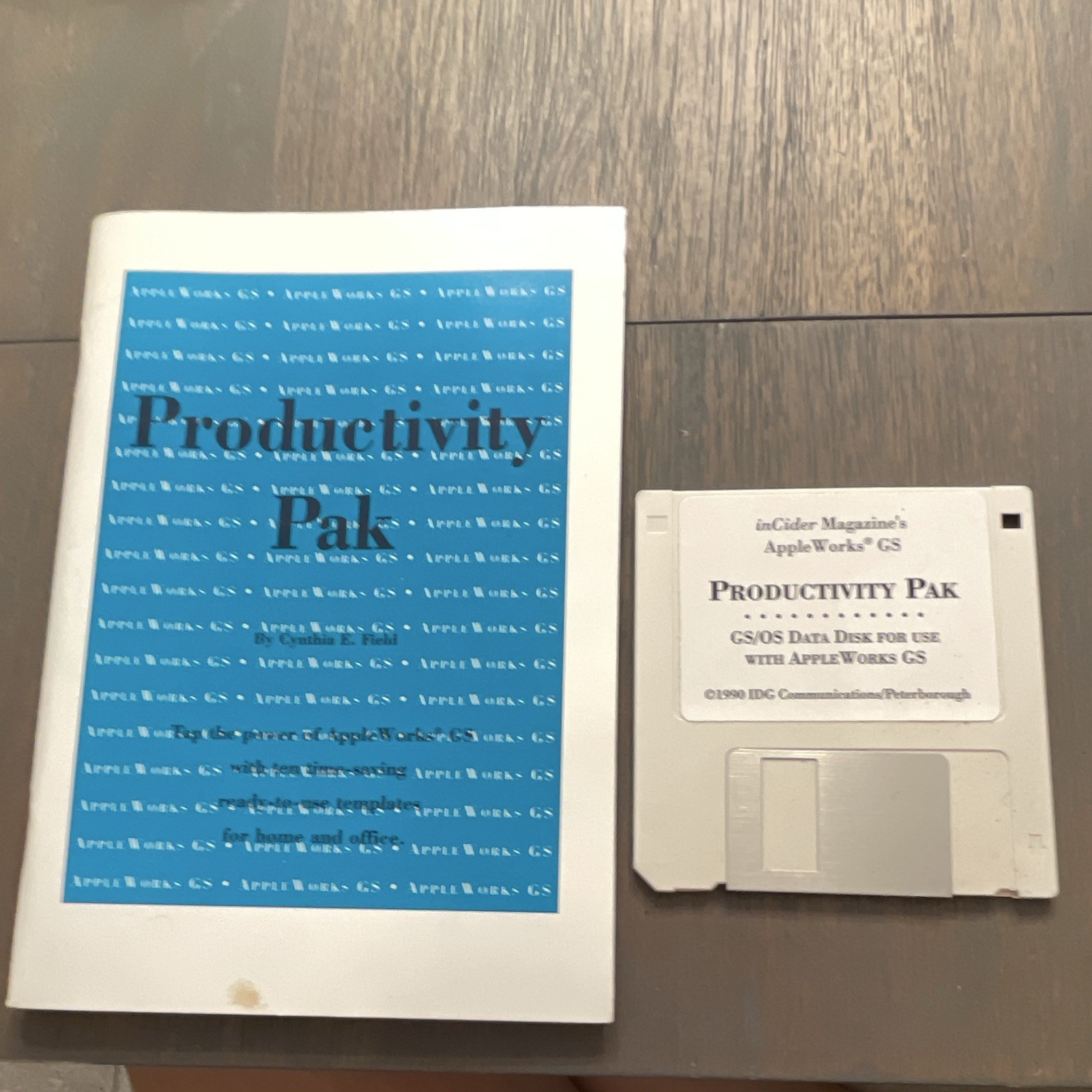 Vintage AppleWorks GS Productivity Pak w/ Disk & Booklet InCider 1990