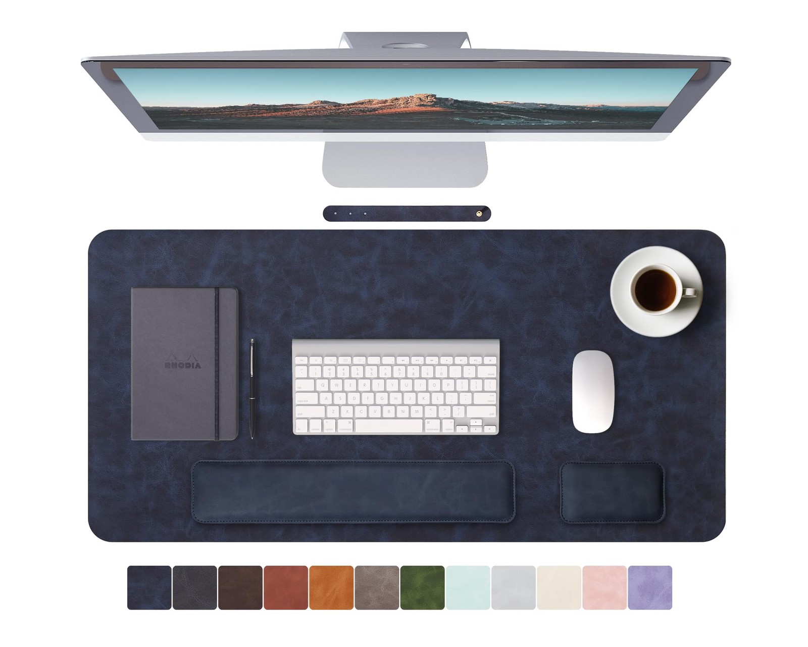 Large Pad and Keyboard Wrist Rest, Desk Pad for Keyboard and , Large Gaming P...