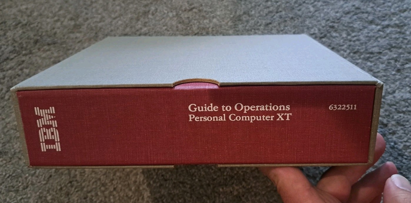 IBM Guide to Operations Personal Computer XT Sealed Manuals with Disk BASIC