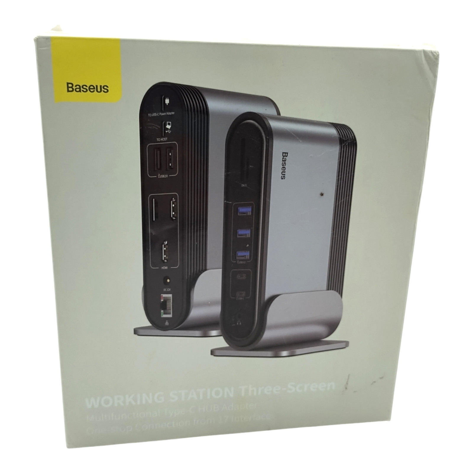 Baseus Unionjoy 17 Port Triple-Display  Multifunctional Type-C Hub Adapter