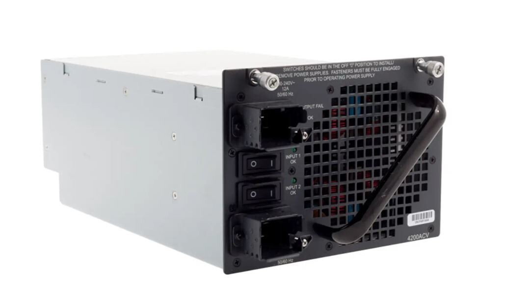CISCO CATALYST 4500 4200W AC DUAL INPUT POWER SUPPLY (DATA POE) PWR-C45-4200ACV