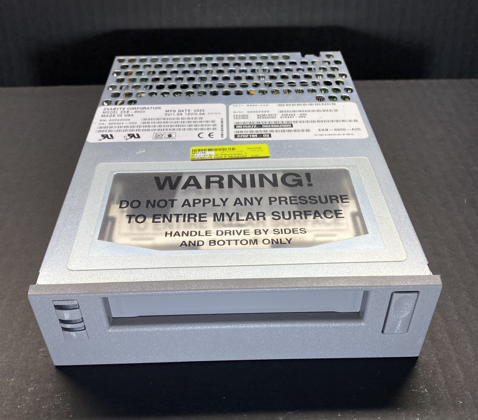 Sun 370-2184 20/40GB Wide SCSI 8mm Internal Tape Drive Exabyte Mammoth EXB-8900