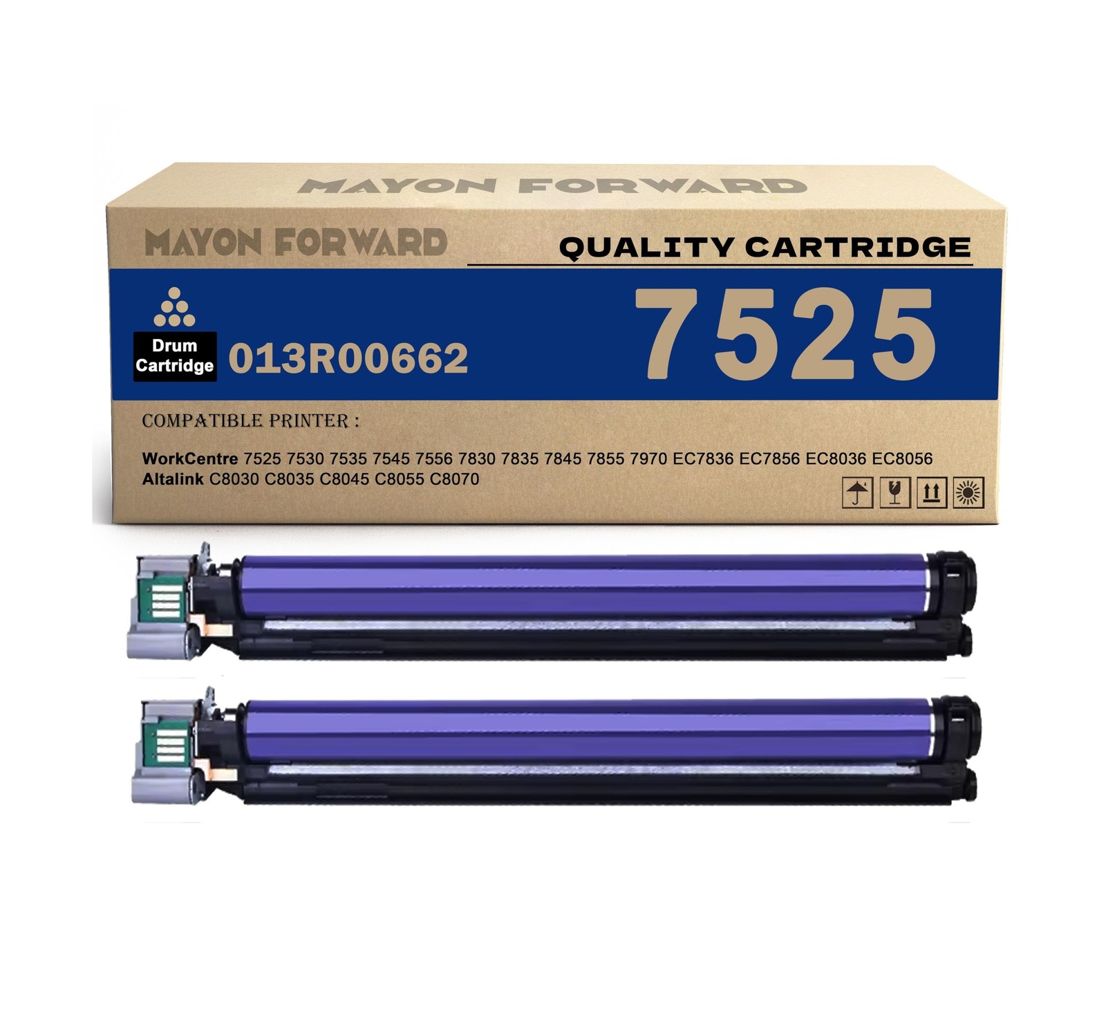 013R00662 7525 Drum Unit 2-Pack Replacement for Xerox WorkCentre 7525 7530 75...