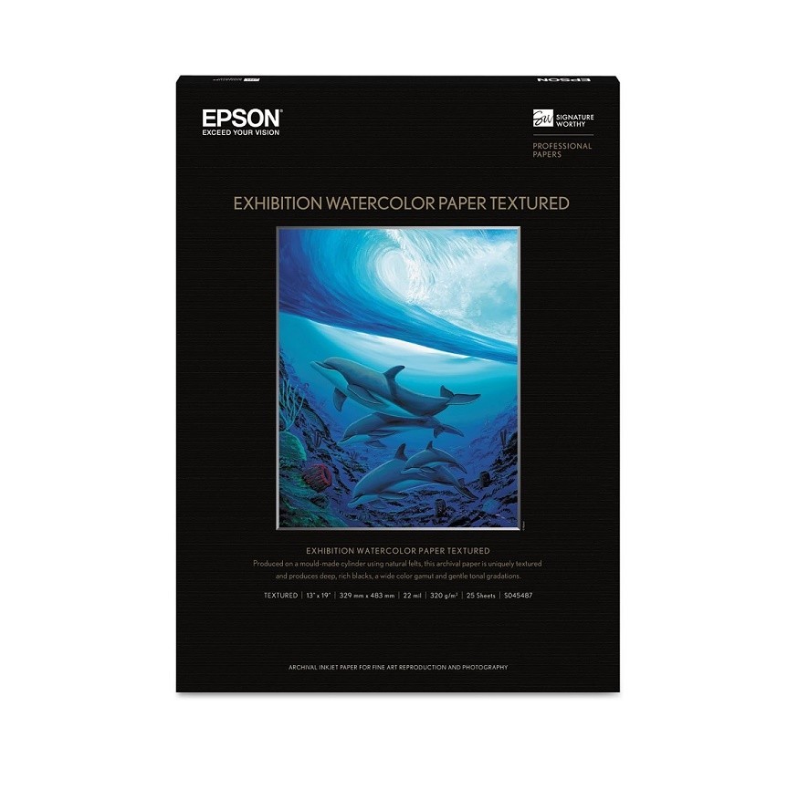 Epson Exhibition Watercolor Paper 13x9 Textured S045487